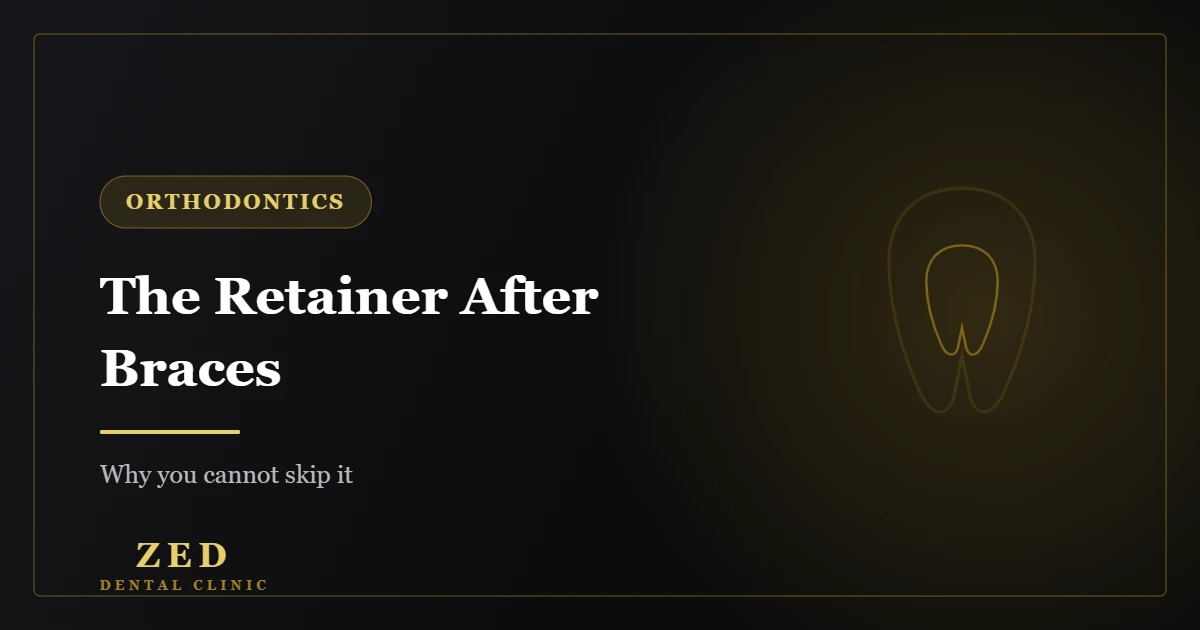 Cover image for the retainer after braces - Zed Dental Center