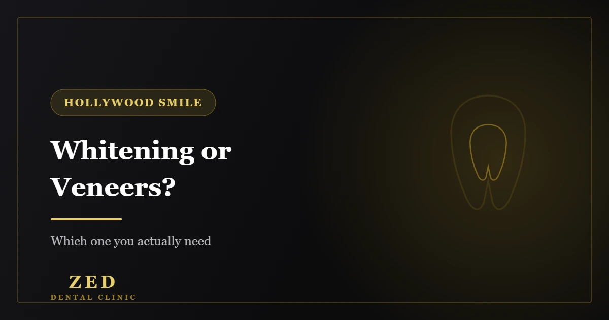 Cover image for whitening or veneers - Zed Dental Center