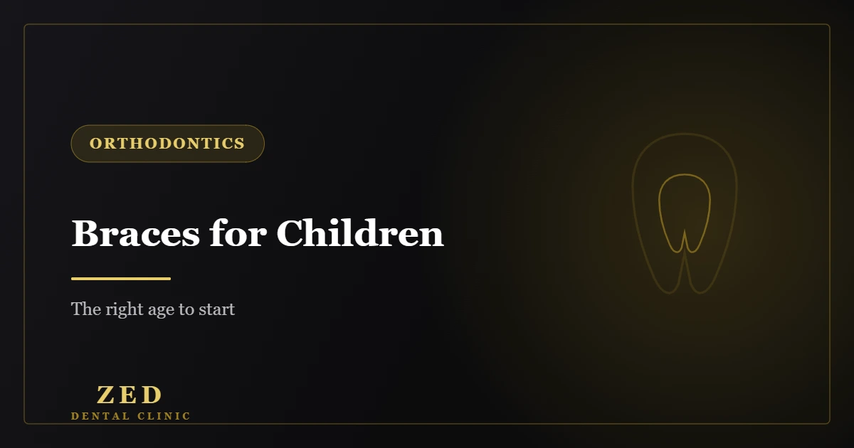 Cover image for braces for children - Zed Dental Center
