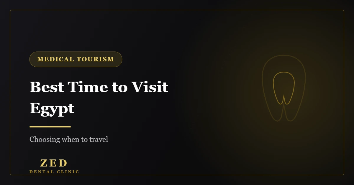 Cover image for the best time to visit Egypt for dental treatment - Zed Dental Center