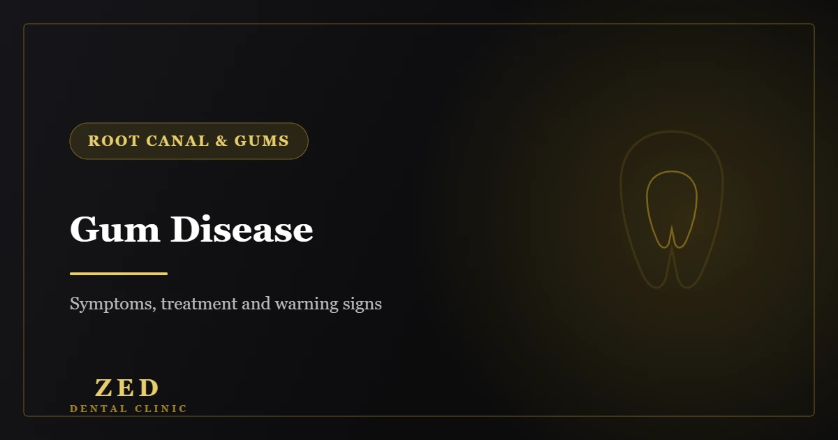 Cover image for gum disease symptoms and treatment - Zed Dental Center