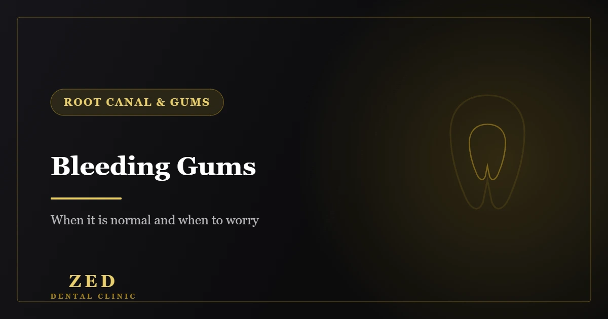 Cover image for bleeding gums when brushing - Zed Dental Center