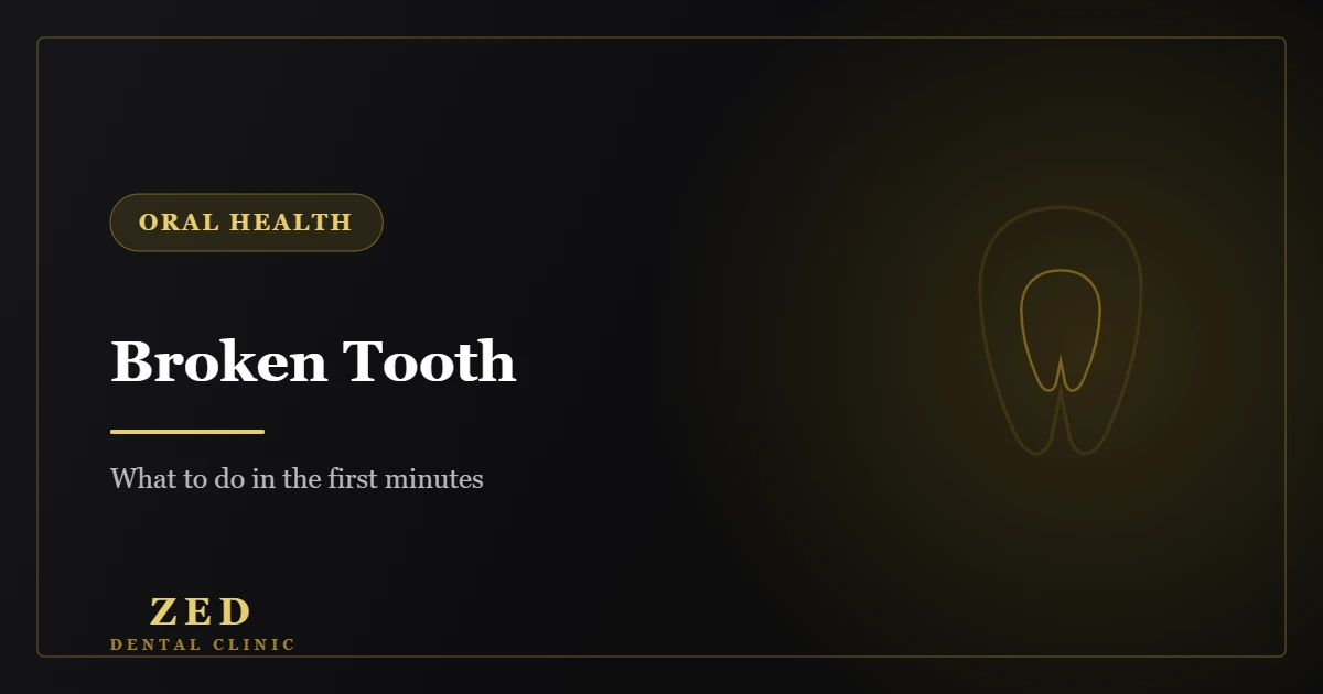Cover image for broken or knocked out tooth first aid - Zed Dental Center